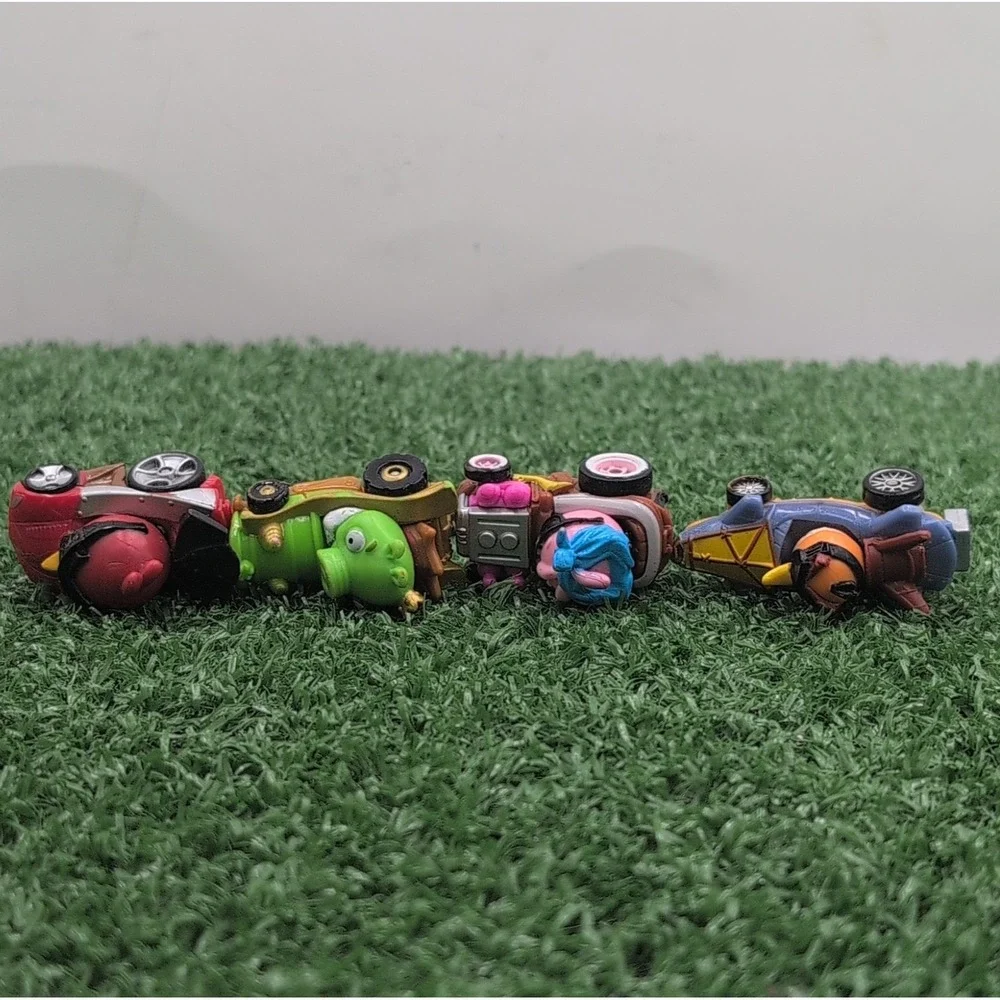 Angry Birds Go Telepods Kart Racer Car Toy Lot Flag Vintage